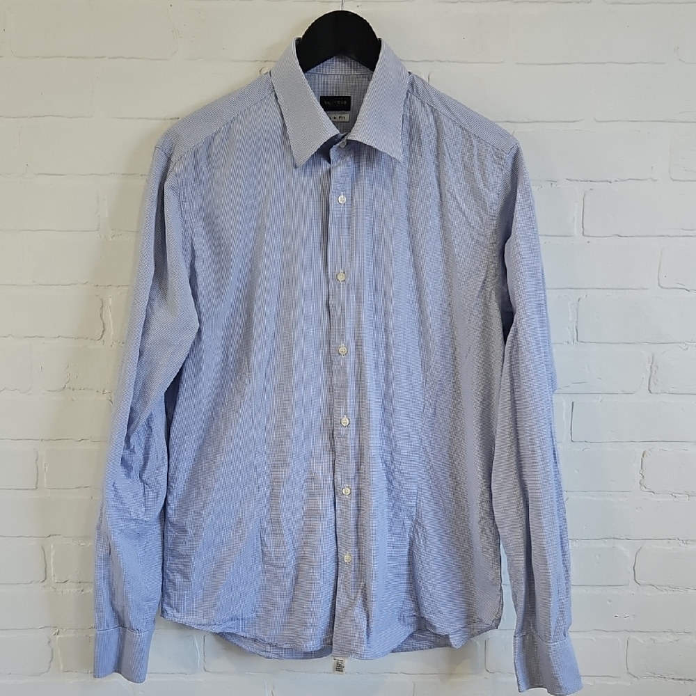 Valentino Micro-check Dress Shirt